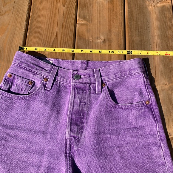 Purple High Rise Levi’s Fresh w Mushroom Tab - Picture 9 of 16